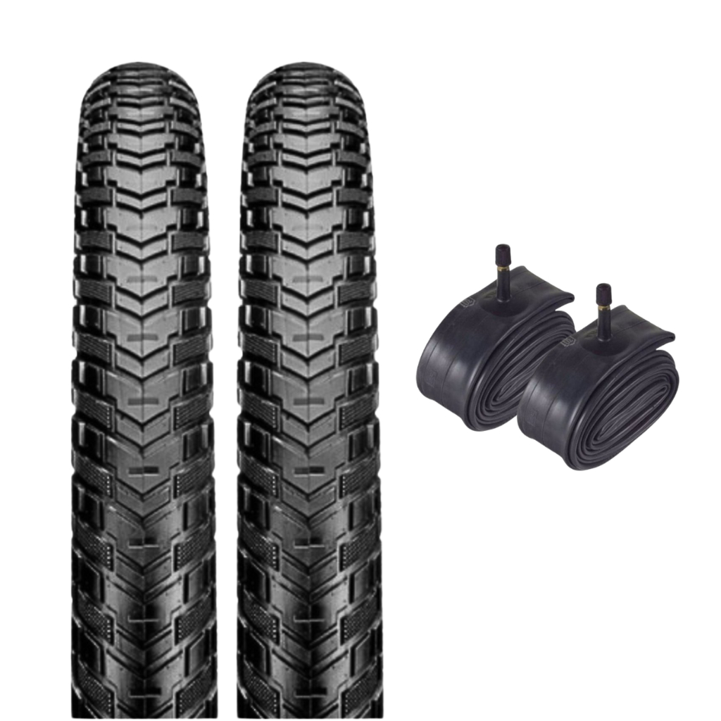 Par Pneu Bike Cross Bmx Semi Slick Aro 20x2.10 Balão Arisun CUtting Edge + Câmaras De Ar Aro 20"