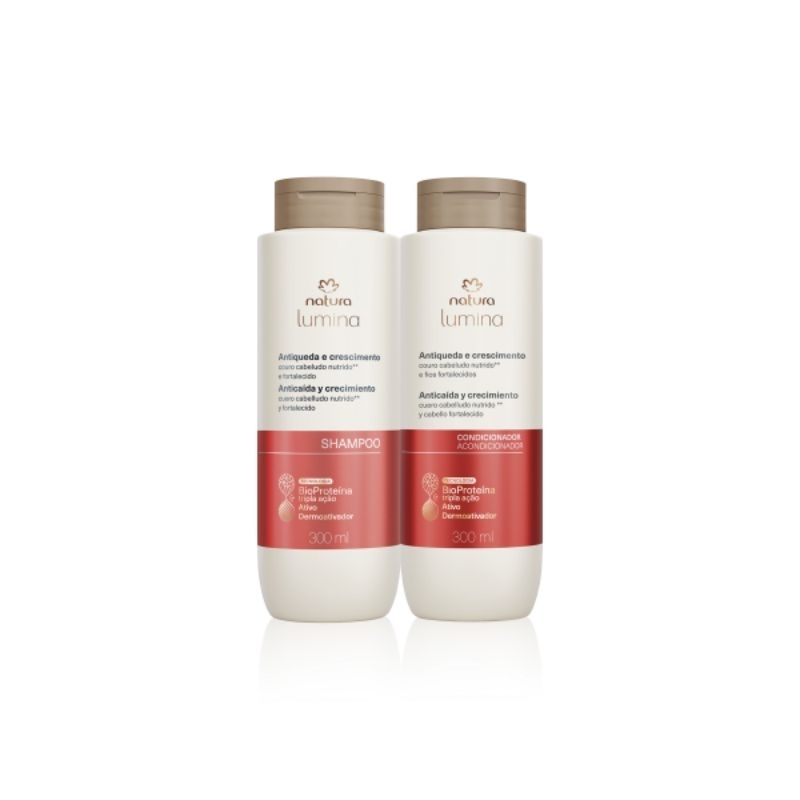 Kit Natura Lumina Antiqueda e Crescimento - Shampoo + Condicionador 300ml
