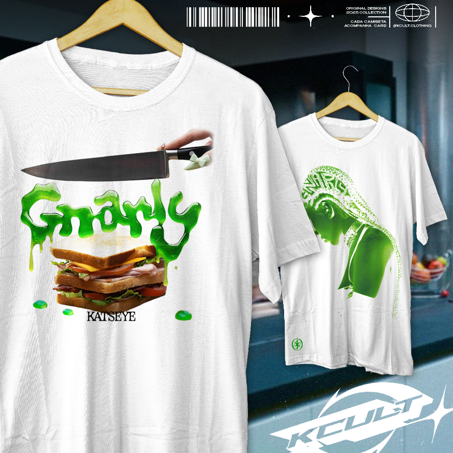 Camiseta Unissex 'GNARLY' Brat Aesthetic em Oferta na Shopee