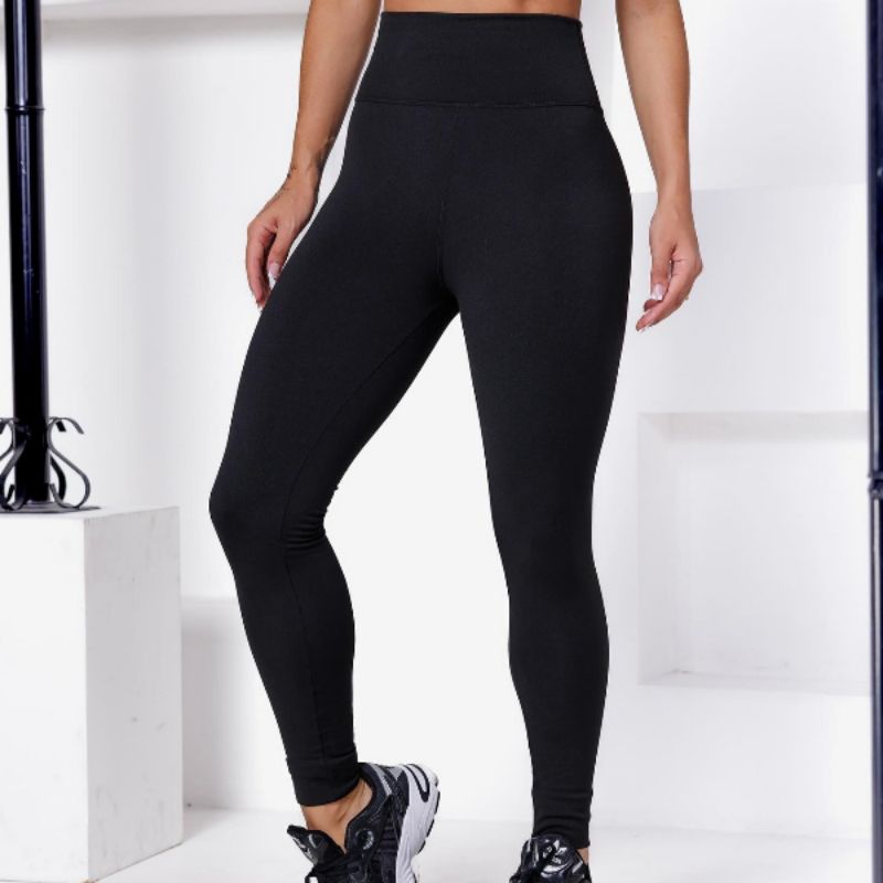 Calça Legging Feminina Suplex Grossa Zero Transparência, Cintura Alta Modeladora Academia