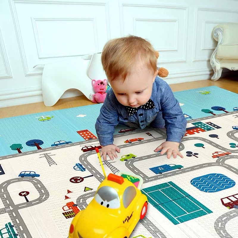 Tapete Infantil de Atividades Dobrável 1,20x1,20m 10mm Com Maleta em Oferta na Shopee