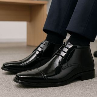 Bota Social Casual Masculina Sapato Moderno Estilo Conforto em Oferta na Shopee