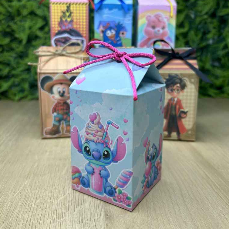 Caixinha Milk Stitch Doces Doceria Aniversário Festa Kit 10,20,30,40 Personalizado