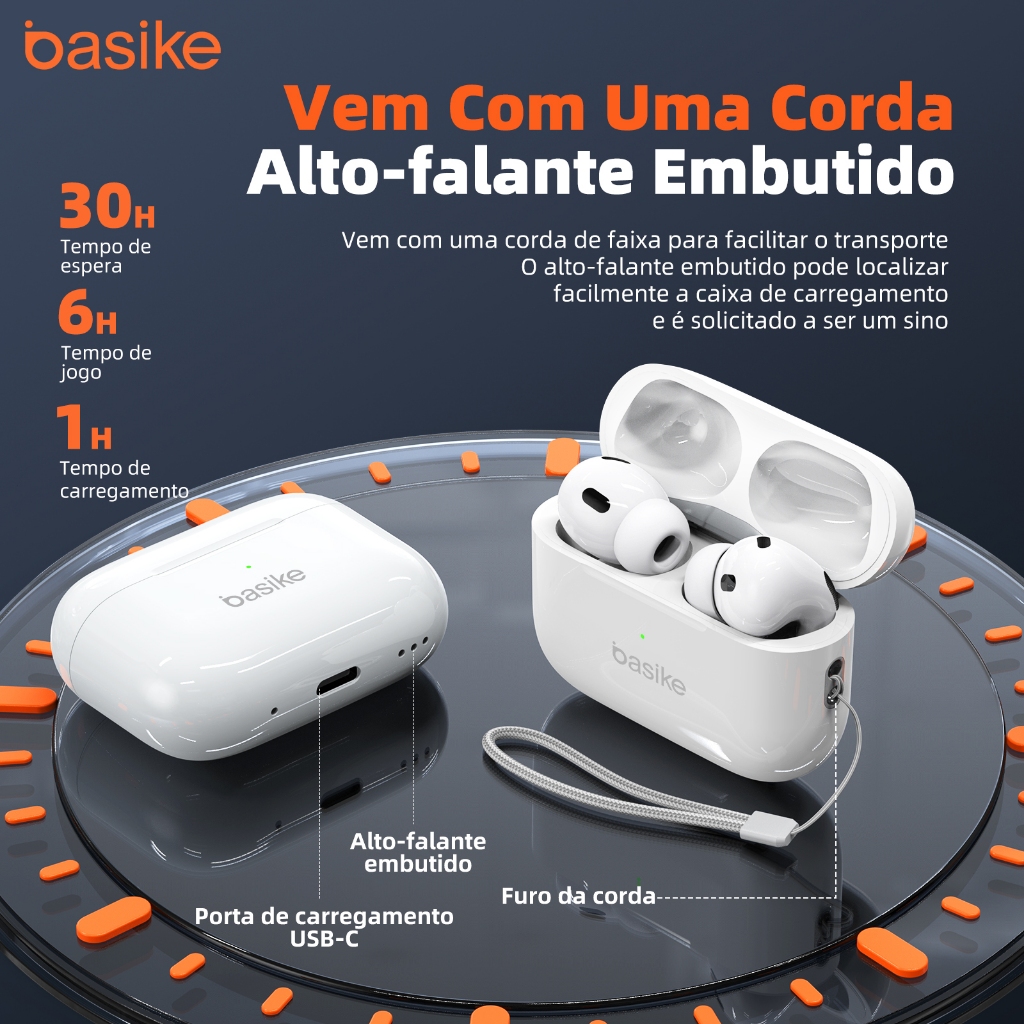 INOVA Basike fone bluetooth sem fio 2025 NovoBluetooth em Oferta na Shopee