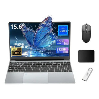 Notebook Gamer 15,6 Polegadas Intel N5095 (2025) - 16GB RAM + 512GB SSD, Live Streaming, …