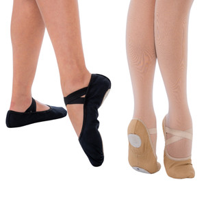 Sapatilha para Dança e Ballet - Meia Ponta, Lona Resistente - 24 A 43, Rosa, Preto, Bege, Salmão, Sapatilha ballet