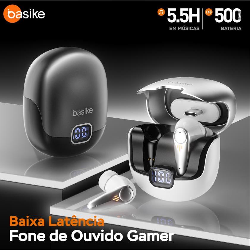 INOVA Basike fone de ouvido bluetooth TWS bluetooth 5.4 Com exibição digital de alta definição em Oferta na Shopee