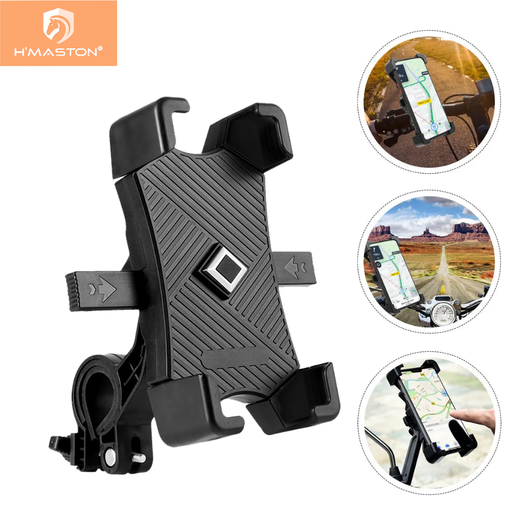 H'maston CJ-86 Suporte De Motocicleta Porta Telefone De Bicicleta 360 Ajustável ° Giratório em Oferta na Shopee