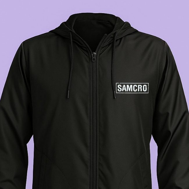 Jaqueta Corta Vento SAMCRO Seriado Sons of Anarchy Unissex