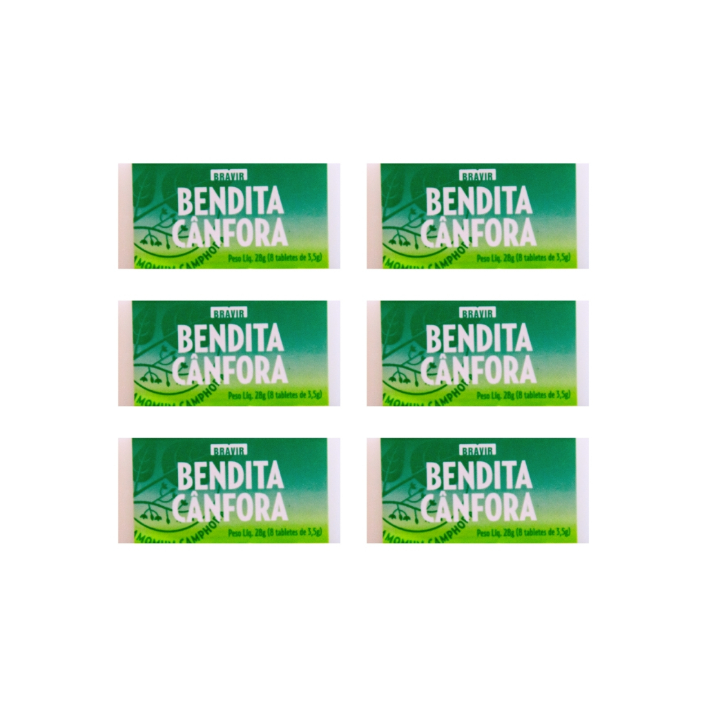KIT Com 1/2/3/6 un BENDITA CÂNFORA Estojo 28g em Oferta na Shopee