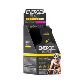 Energel Black Gel de Carboidrato 10 Sachês Bodyaction em Oferta na Shopee