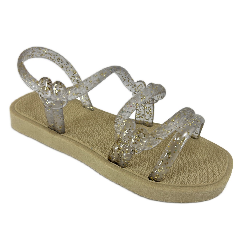 Sandália Infantil Rasteirinha Glitter