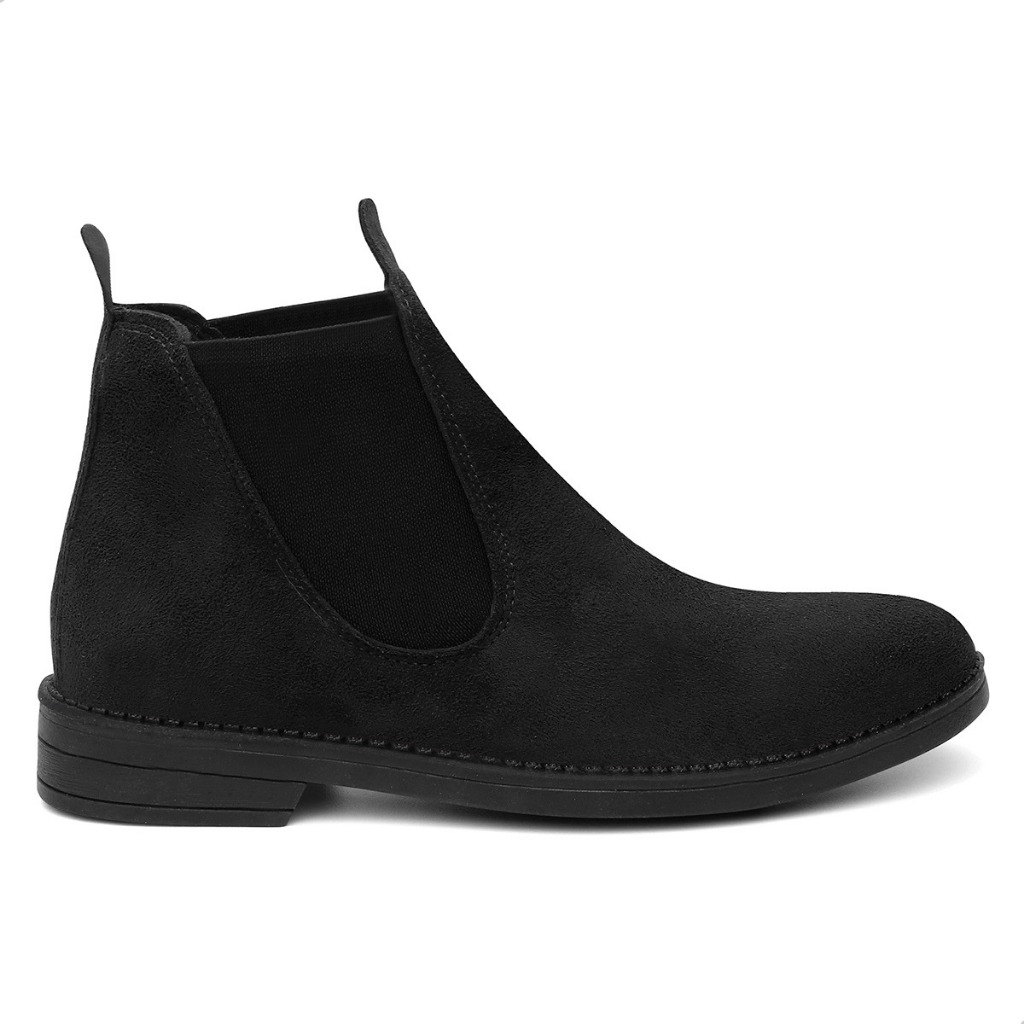 Botina Masculina Cano Médio Conforto Camurça Sola Antiderrapante Palmilha Premium