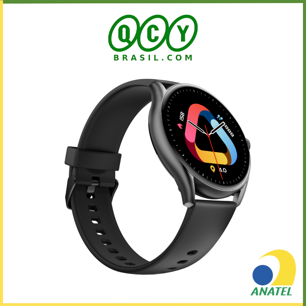 Smartwatch QCY GT S8 Bluetooth, Para Corrida e Treinos, Certificado IPX8, Tela Amoled , Sp...