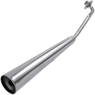 Escapamento Escape Moto Pro Tork Mini Modelo Gp Abafador Biz 125 2006 2007 2008 2009 2010 Cromado em Oferta na Shopee