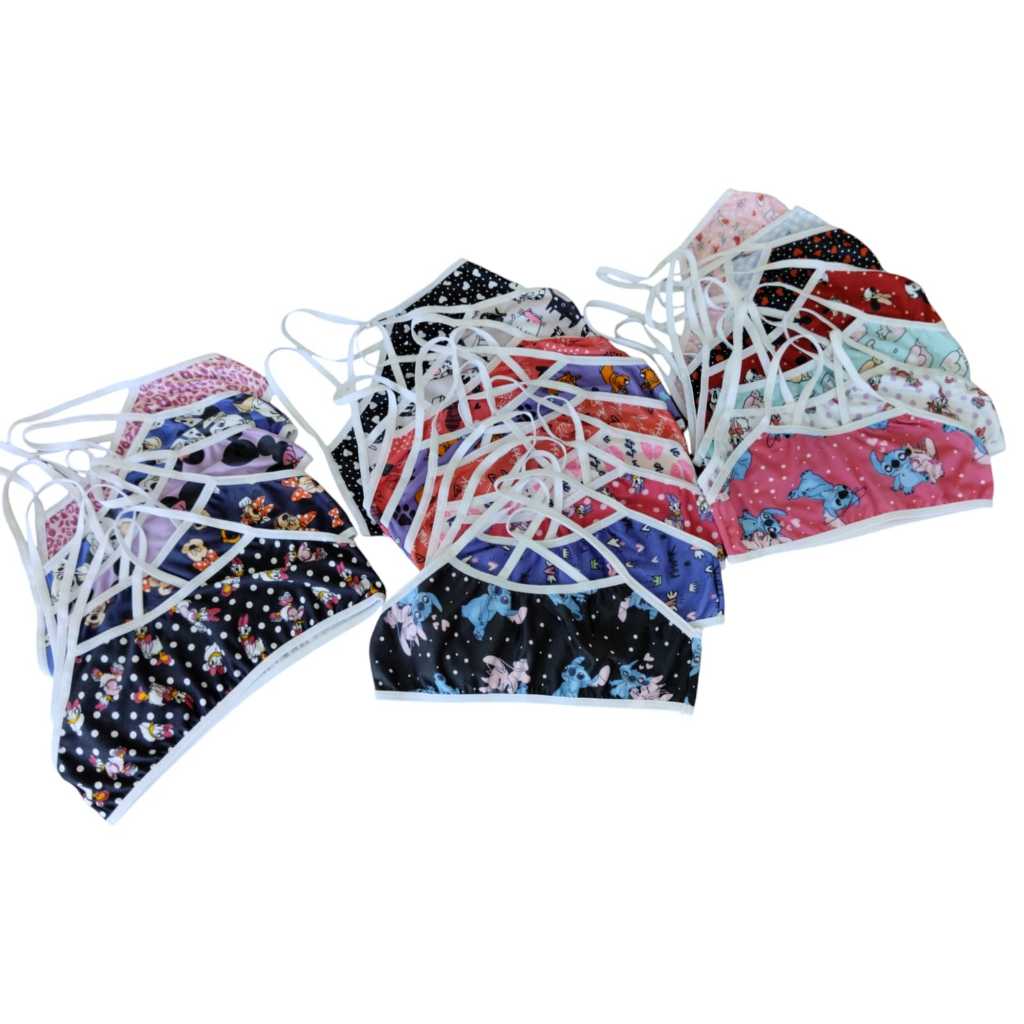 KIT 10 top juvenil infaltil menina mocinha ESTAMPADO pre-adolescente confortavel em Oferta na Shopee