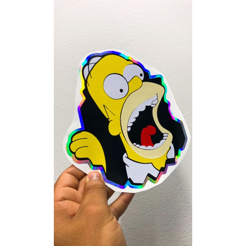 Adesivo hommer simpsons para moto bau carro e caminhão