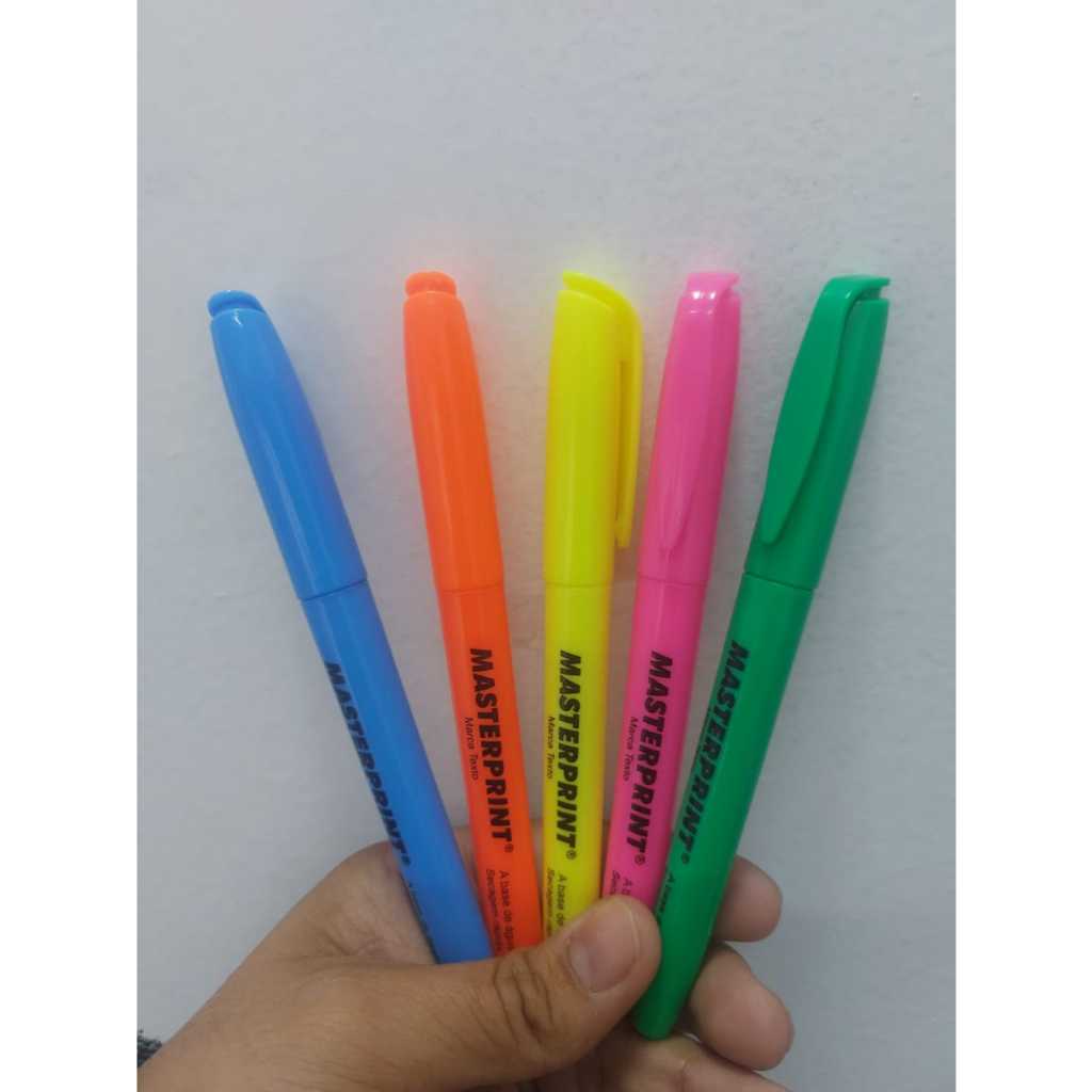 Kit da Melhor Caneta Marca Texto Masterprint Kits 5 Cores — R$ 16,90 em Shopee