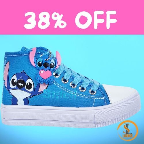 TENIS INFANTIL BOTINHA LILO E STITCH MENINA COM CHAVEIRINHO PRESENTE