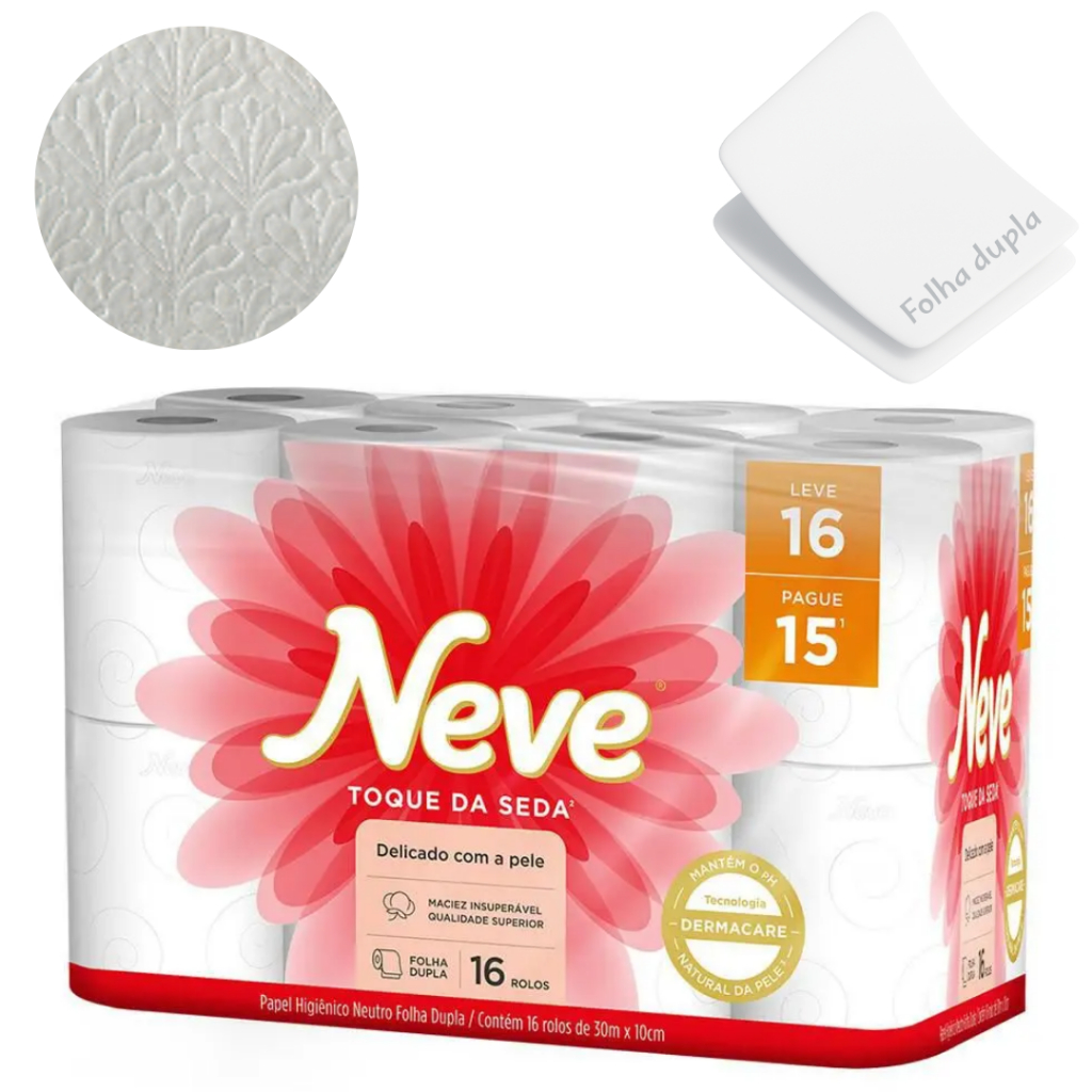 Neve Toque De Seda 16 Rolos Leve 16 Pague 15 Dermacare