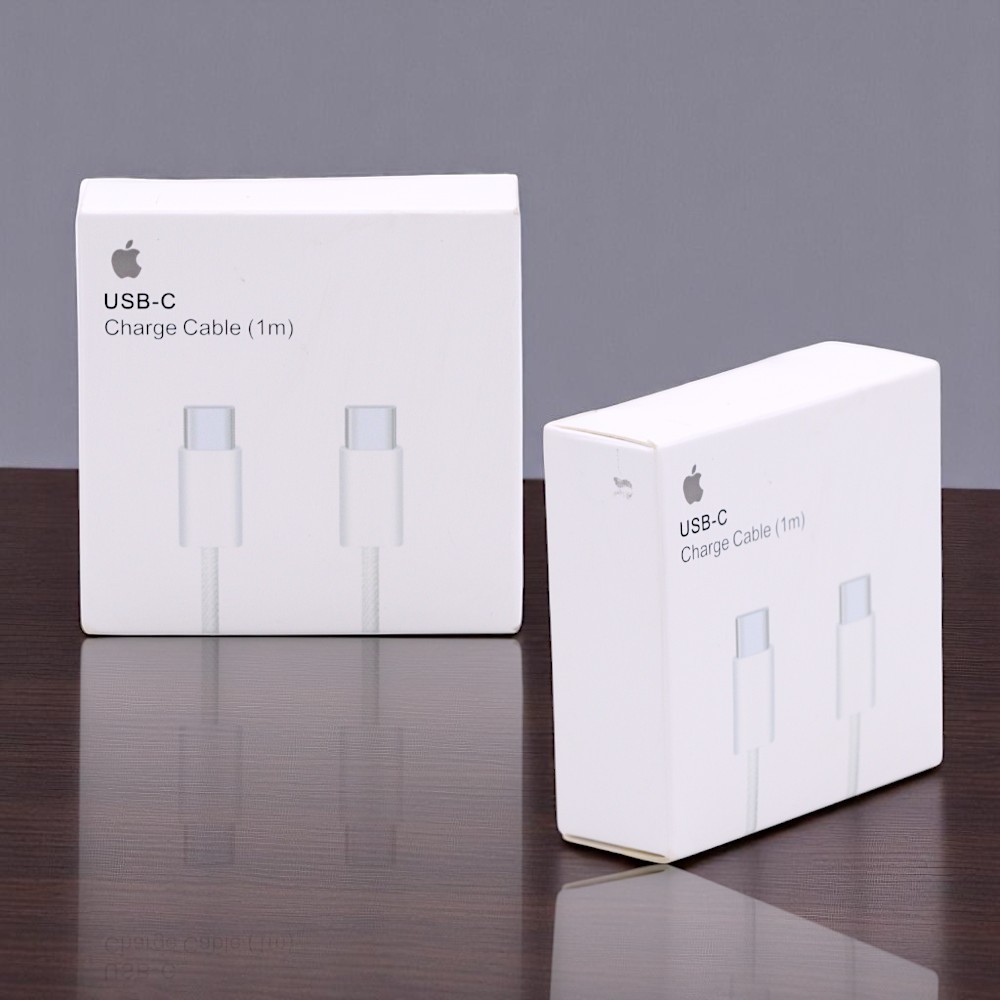 Cabo USB-C para USB-C – 1 Metro Compatível com iPhone Apple LACRADO C/ NOTA FISCAL