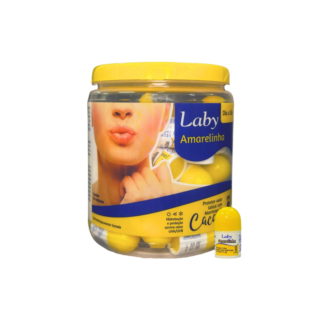 Manteiga de Cacau LABY FPS 8 - Pote com 50 - 3,2g/un