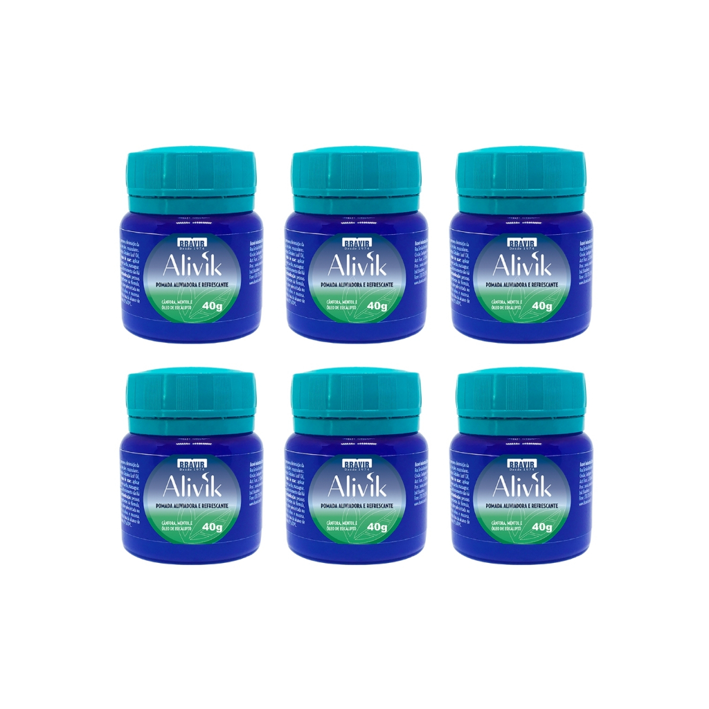 KIT com 1/2/3/6 BRAVIR ALIVIK 40G