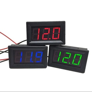 Voltímetro digital 4.5-30v medidor de tensão led de dois fios