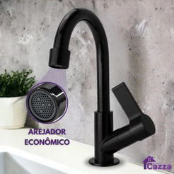 Torneira banheiro inox lavabo cuba sofisticada Abs Lavatorio Lavabo Banheiro cozinha PRETA