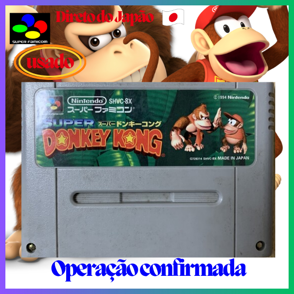 【Direto do Japão】🎮Super Famicom🎮 Super Donky Kong（Original japonês）