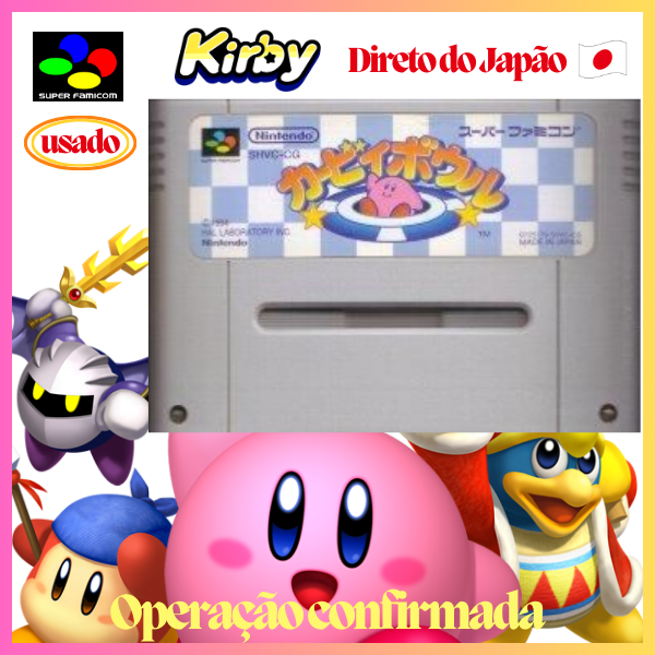 【Direto do Japão】🎮Super Famicom🎮 Kirby Ball（Original japonês）