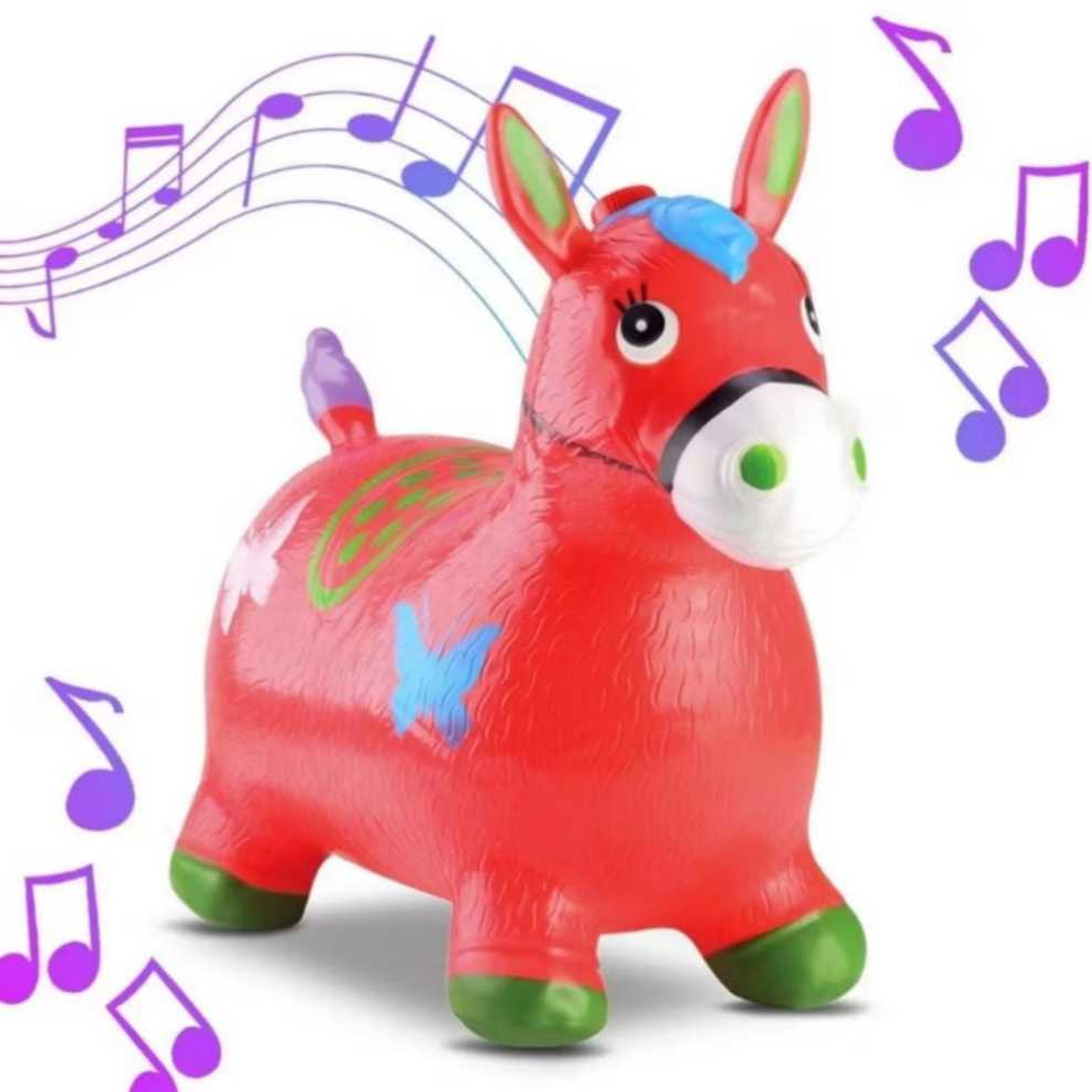 Brinquedo Cavalo Upa Upa Com Som Pula Pula Infantil Inflável Com Múcia - Envio Imediato -