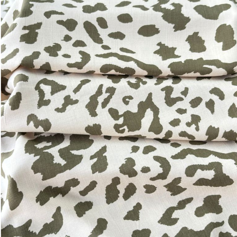 TECIDO VISCOSE ANIMAL PRINT BEGE (10085)