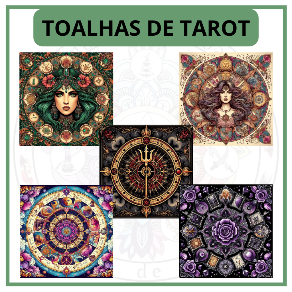 Toalha para Jogo de Tarot 0,70x0,70cm em Oferta na Shopee