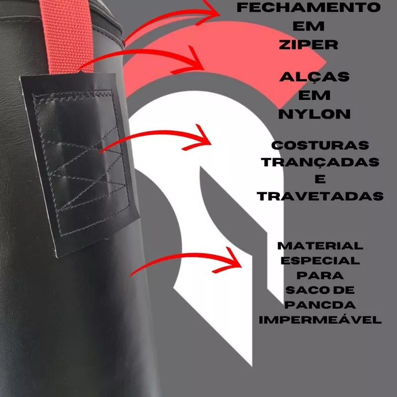 Saco de Pancada 90cm com Luva para Boxe — foto 4