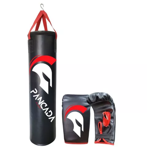 Saco De Pancada 90 cm + Luva Bate Saco Boxe Muay Thai  - Pancada Fight