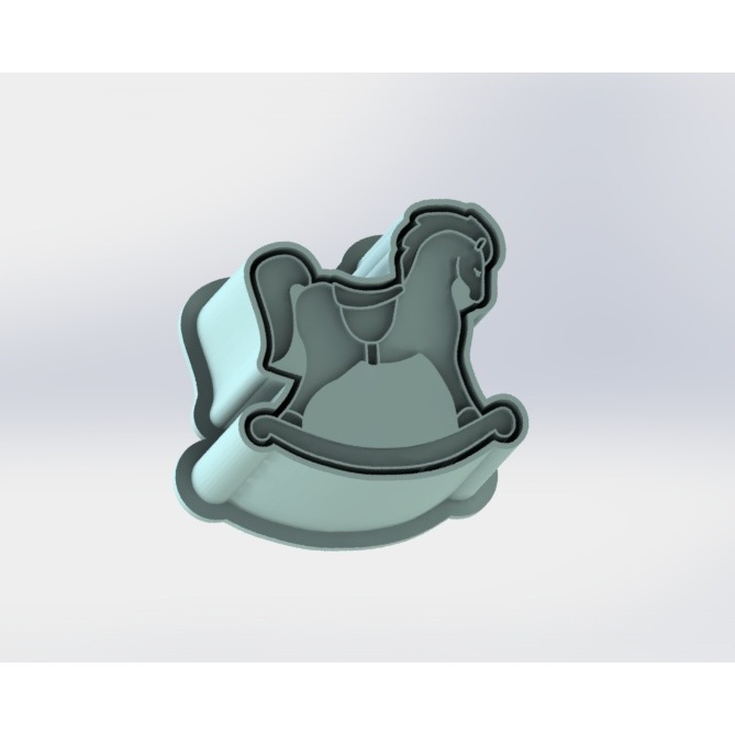 Ejetor e modelador de Docinhos e Doces Cavalo de Balanço - Cavalinho em Oferta na Shopee