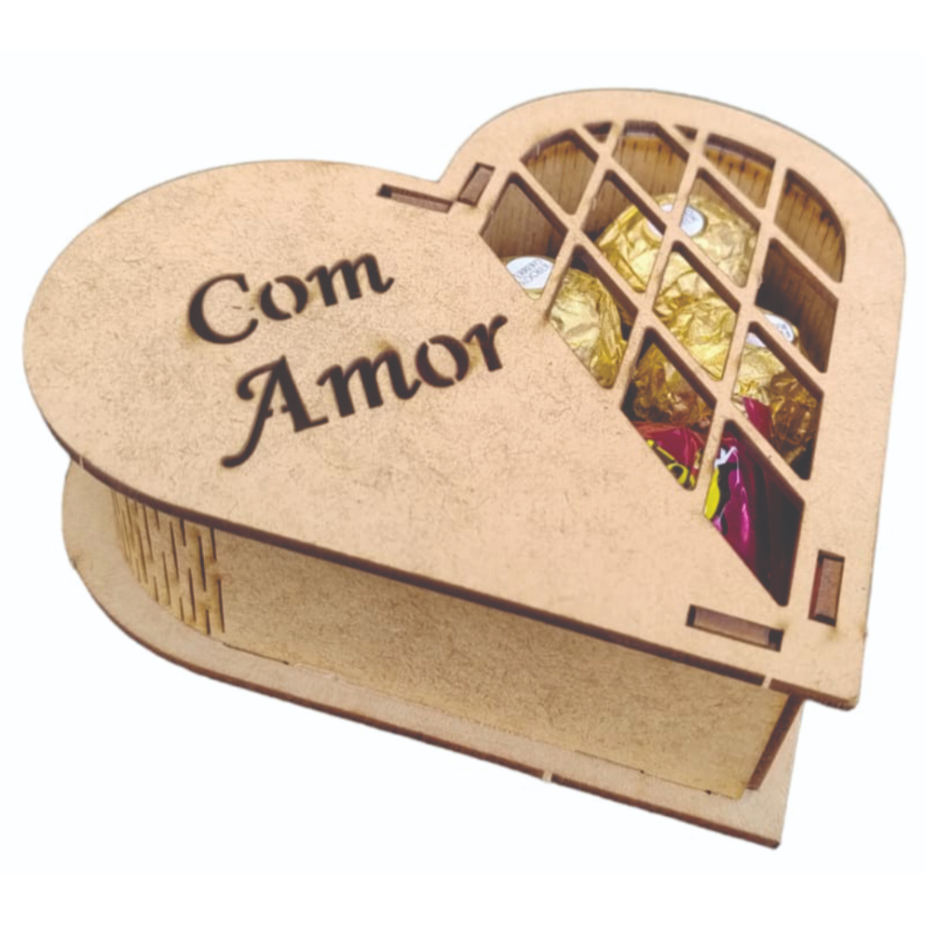 15 Caixas Coração 13 cm Para Bombom Com Amor, Lembrança, Presentes,  MDF - Capricho em Oferta na Shopee