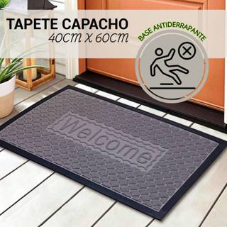 Tapete Capacho 40x60 Antiderrapante Porta Entrada Borracha Habitat em Oferta na Shopee