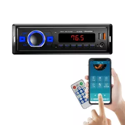 Aparelho de Som Automotivo Bluetooth USB Rádio FM c/ Controle RS2605BR Roadstar