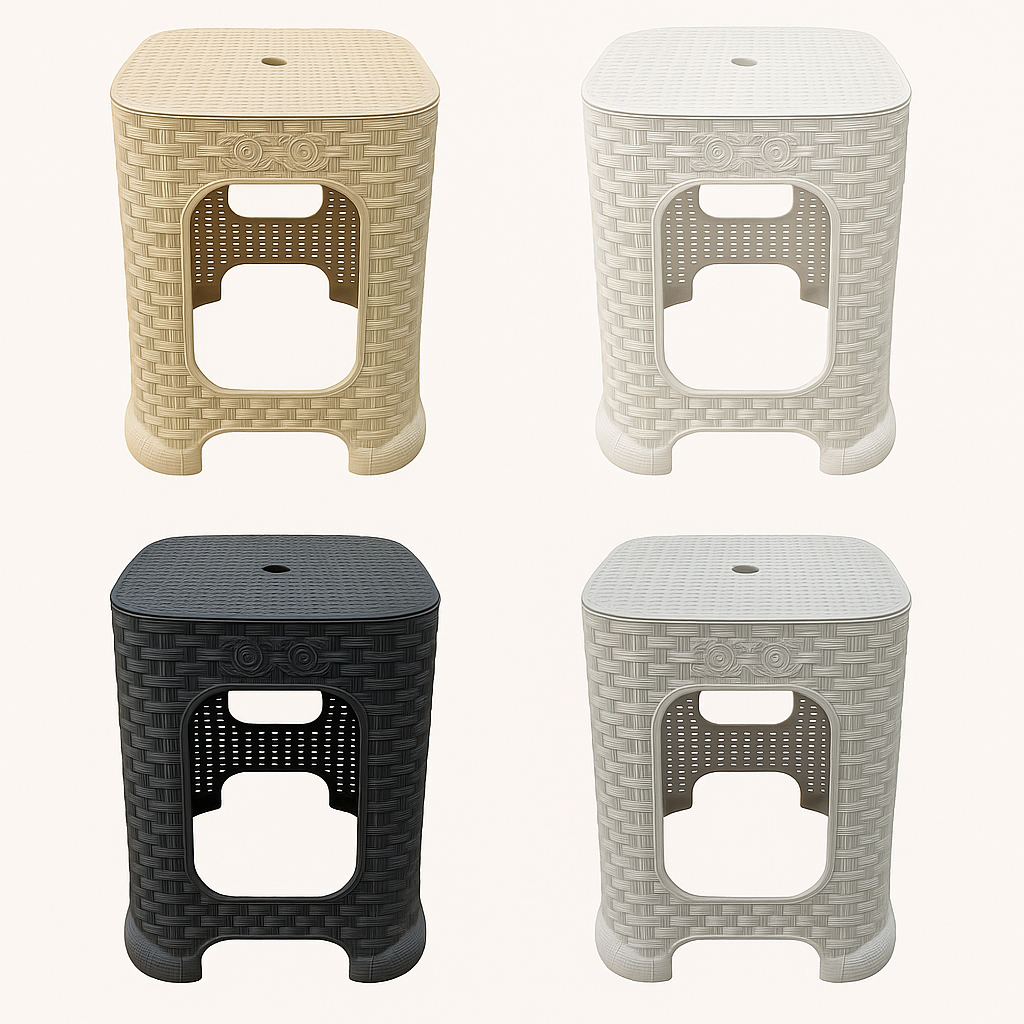 Banqueta Rattan Para Cozinha Jardim Varanda Cinza Branca Preta Palha em Oferta na Shopee