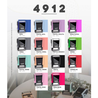 Carimbos Automáticos Trodat 4912 - 47x18mm em Oferta na Shopee