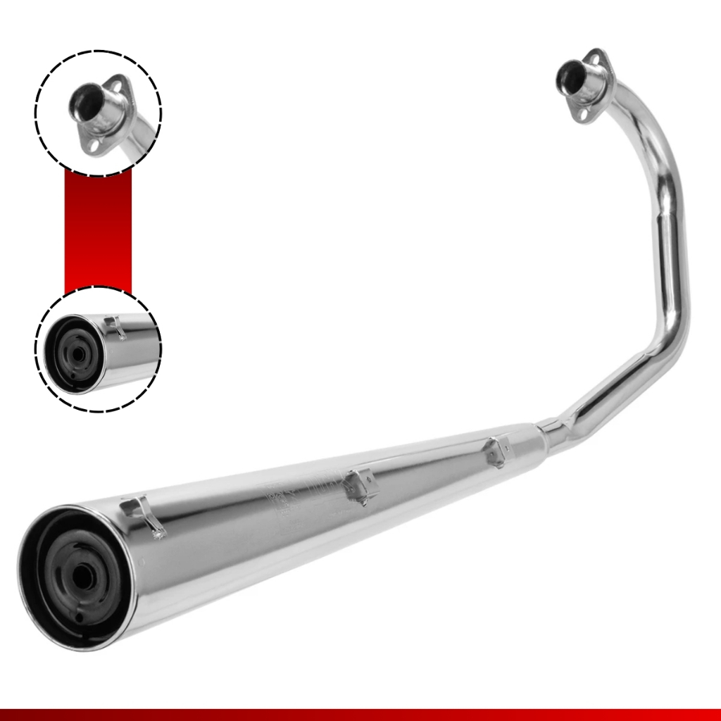 Escape Fan 125 2006 2007 2008 Modelo Original Cromado