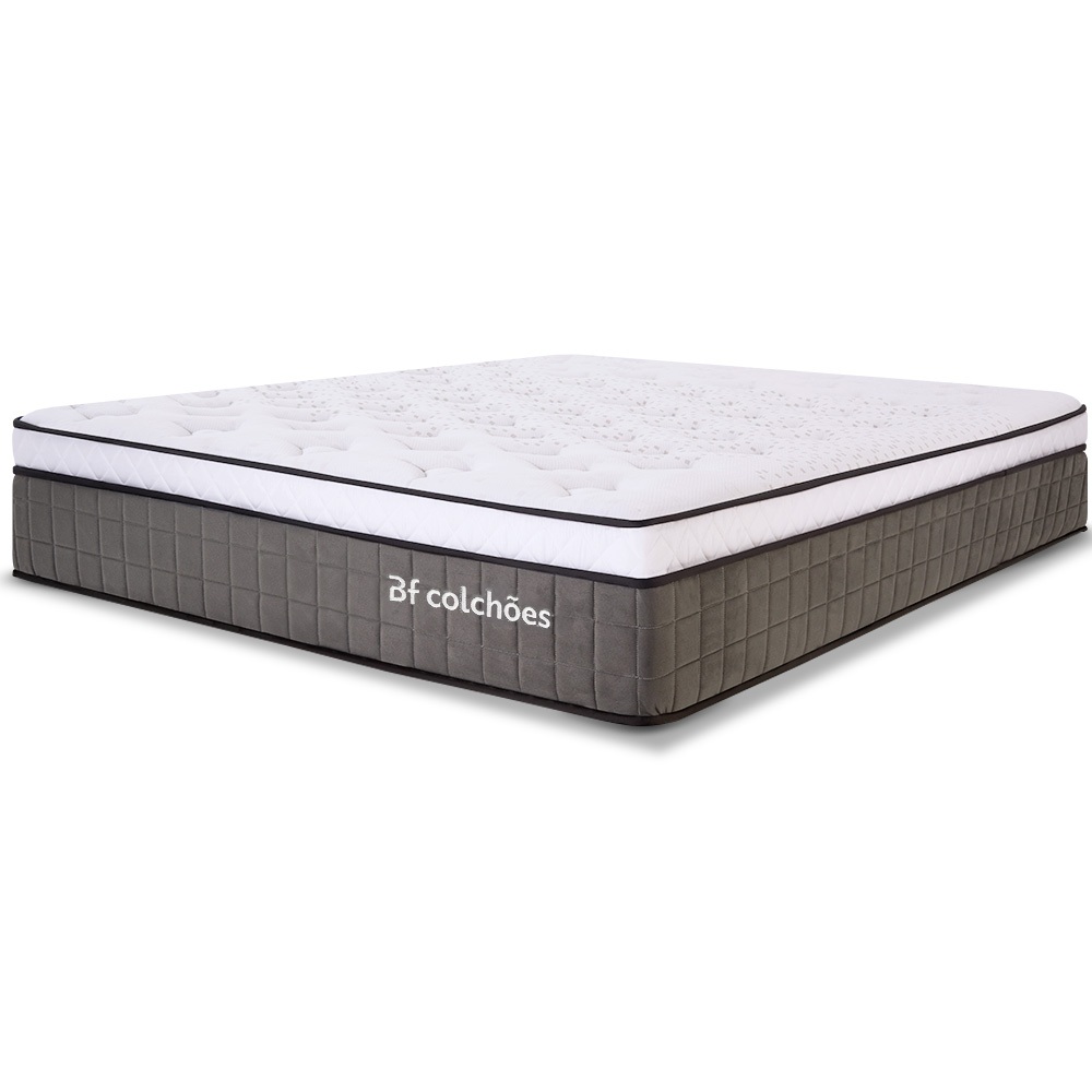 Colchão King Premium Mola Ensacada com Espuma D33 e Viscoelástica Nasa 193x203x32cm BF Colchões - Home & Living
