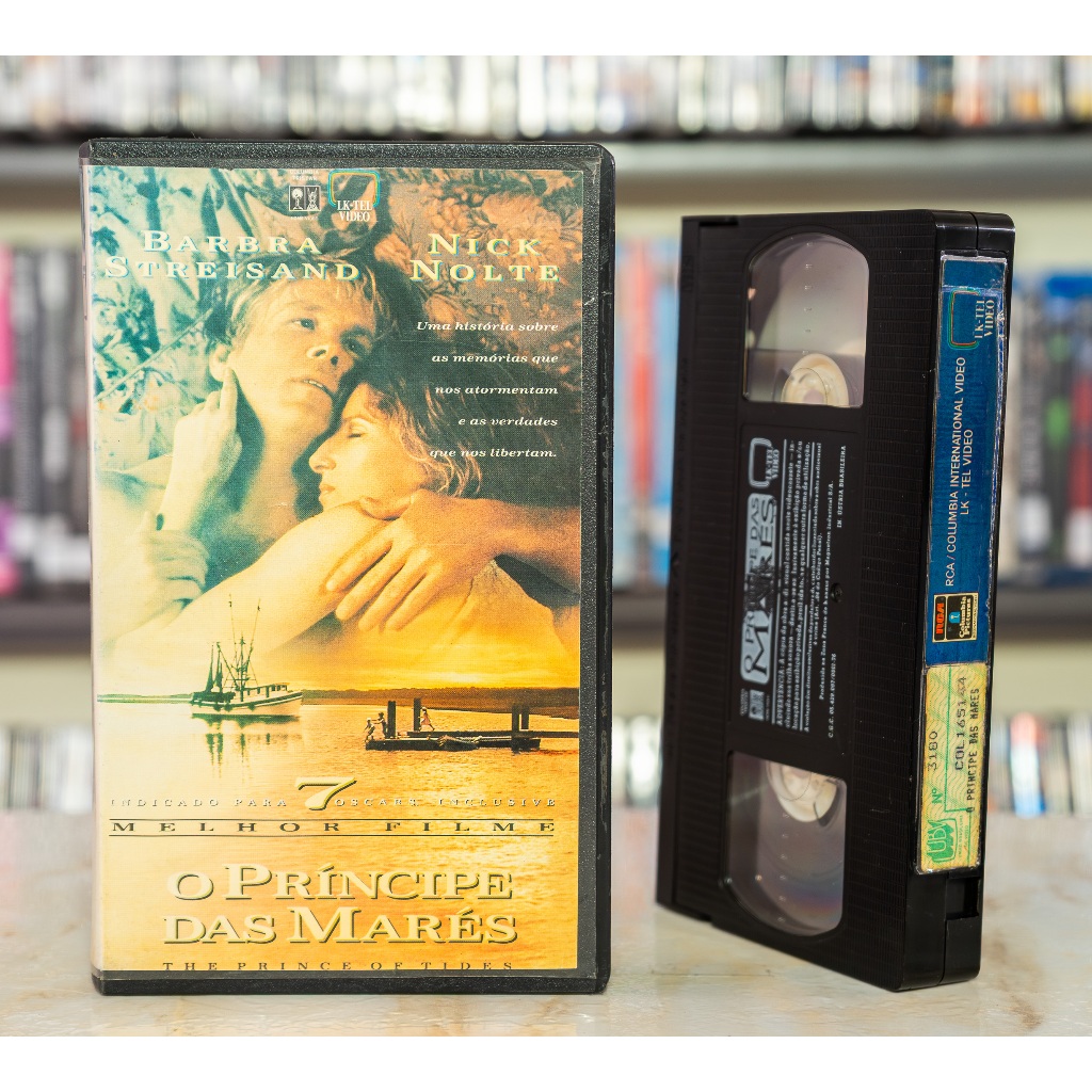 VHS O Príncipe Das Marés - LEGENDADO - Barbra Streisand Nick Nolte - Original - Fita de Vídeo Filme