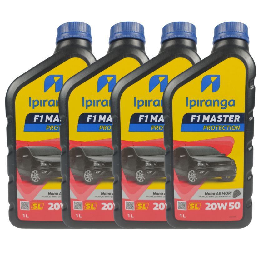 Kit 4 Litros Óleo Motor 20w50 Ipiranga lubrificante em Oferta na Shopee