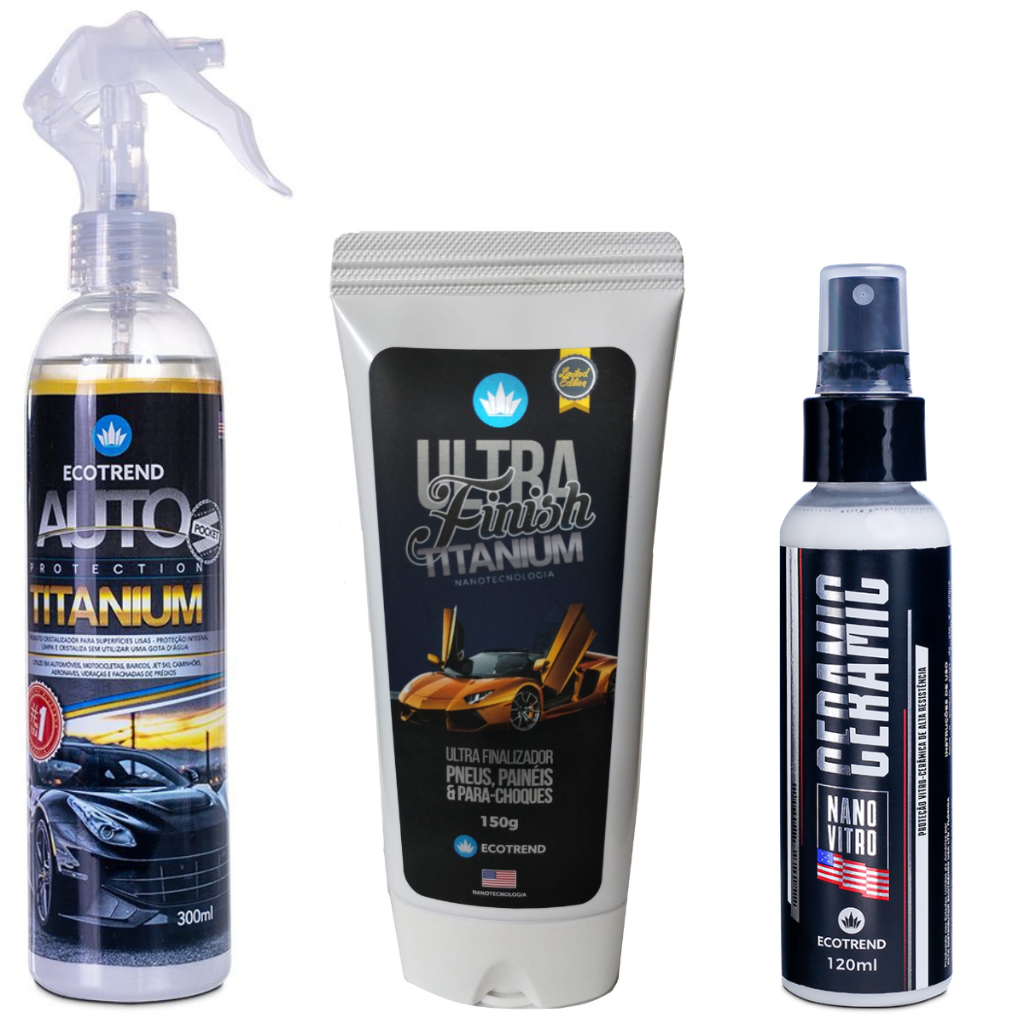 Auto Protection Titanium+ Ceramic Nano Vitro + Ultra Finish ECOTREND SOUTH AMERICA