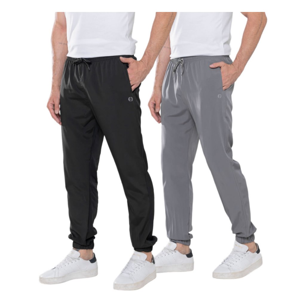 Kit 02 Calças Masculina - Jogger Com Elastano E Bolsos - Top Premium em Oferta na Shopee