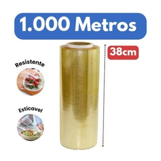 Bobina Plastico Rolo Filme Pvc 38x1000 M em Oferta na Shopee