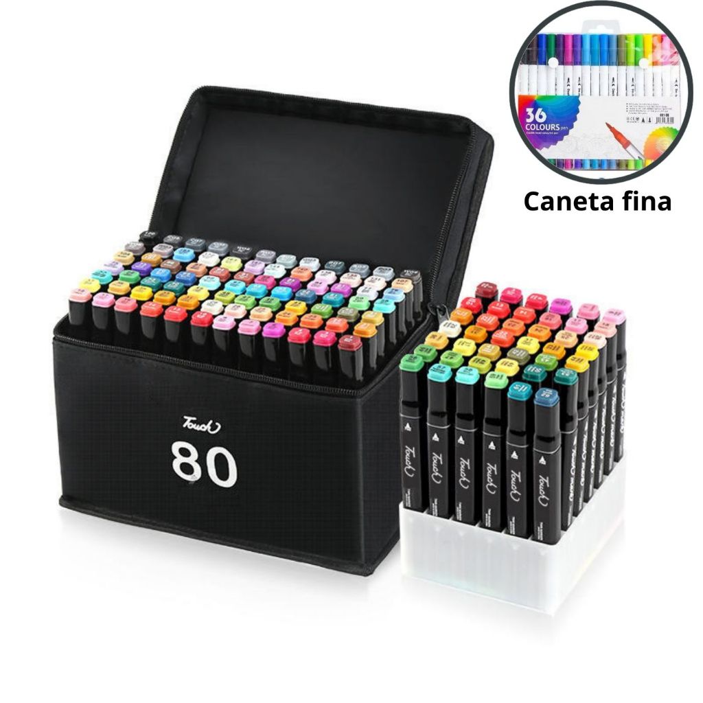 24/36/48/60/80/100/120 Peças Caneta Marcadora De Ponta Dupla E Kits Caneta Fina Conjunto De Canetas De Aquarela Especial